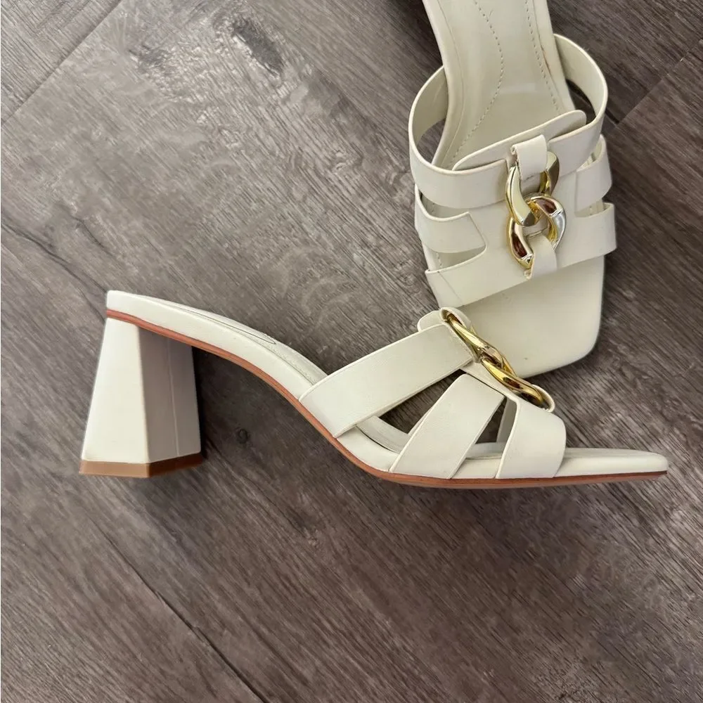 Zara Cream & Gold Sandals - Picture 7 of 7